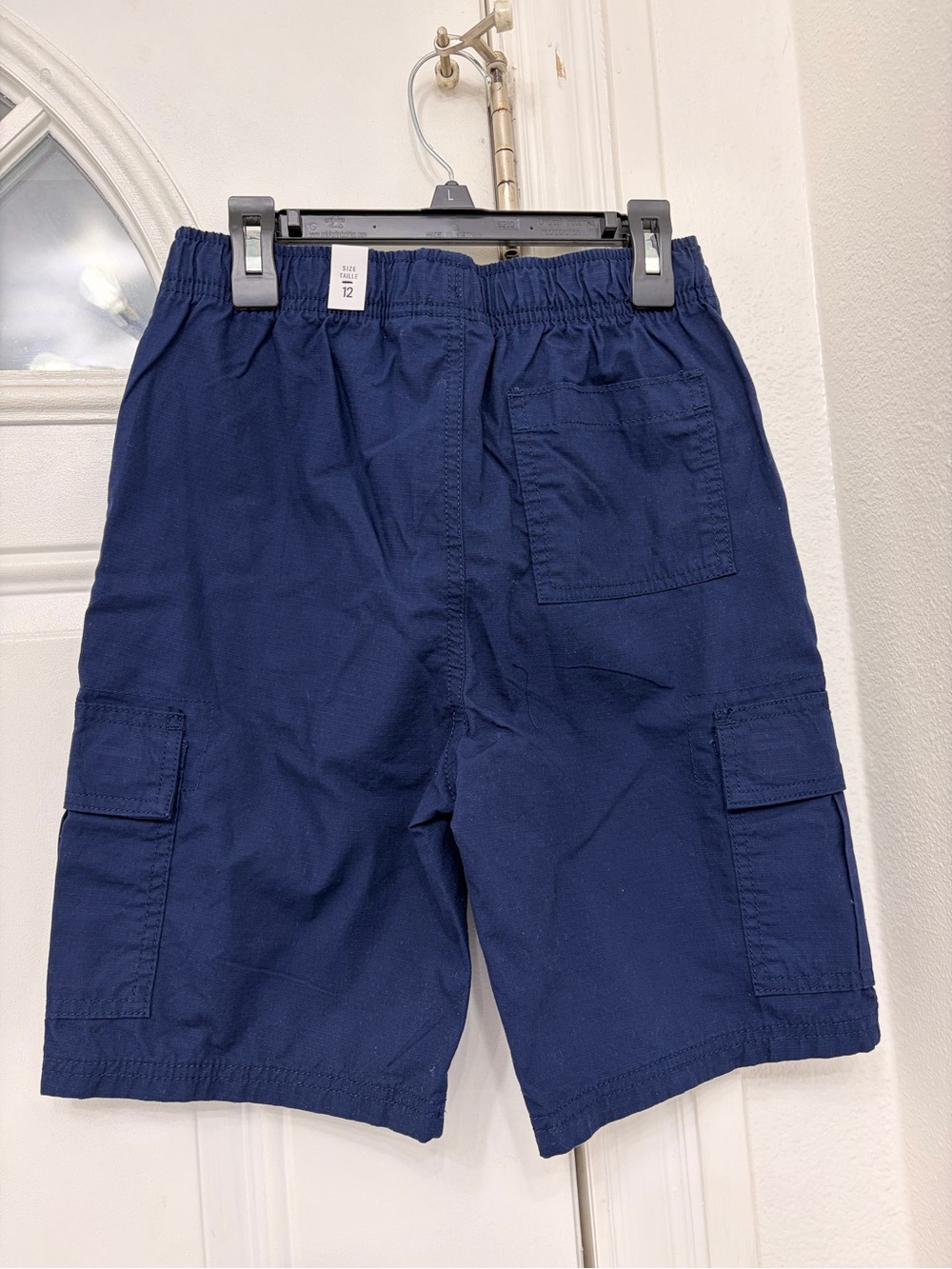 Boy’s Navy Cargo Shorts - Elastic Waist
